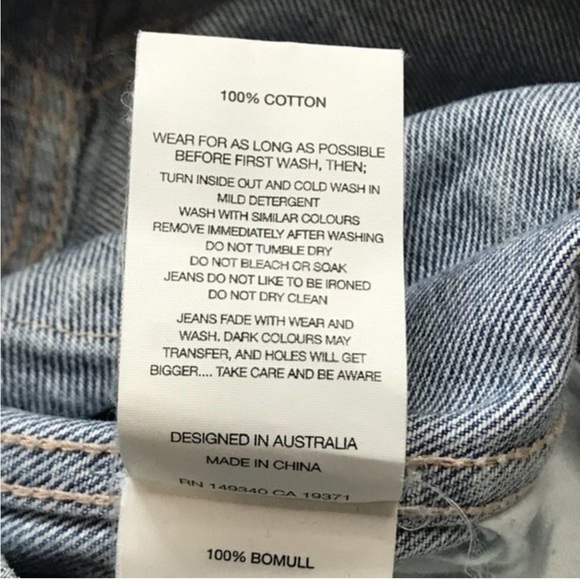 Rolla's Women's‎ Garage Blue Denim Super High Rise Relaxed Elle Jeans Size 26 - Picture 9 of 12